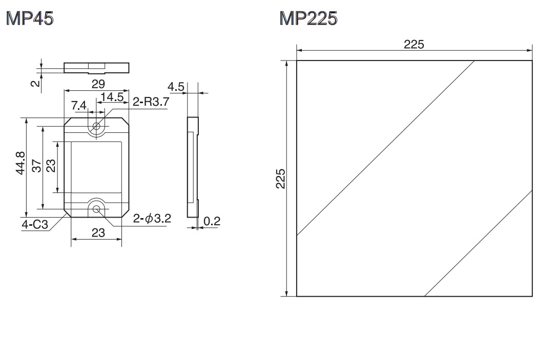 Reflectors MP45 MP225